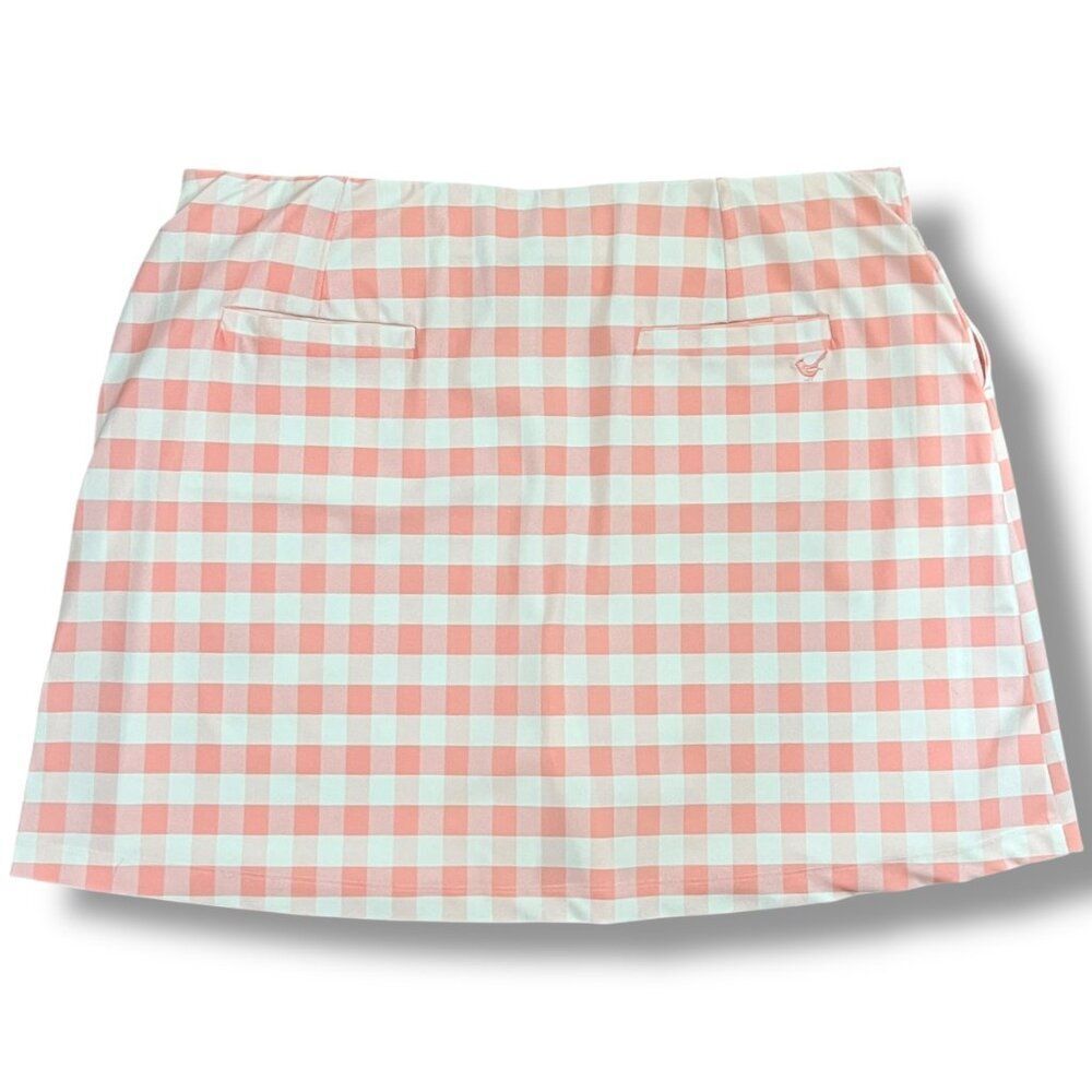 NWT Jayebird Sport Classic Golf Rose Pink Gingham Janie Skort Size XL - Picture 6 of 9